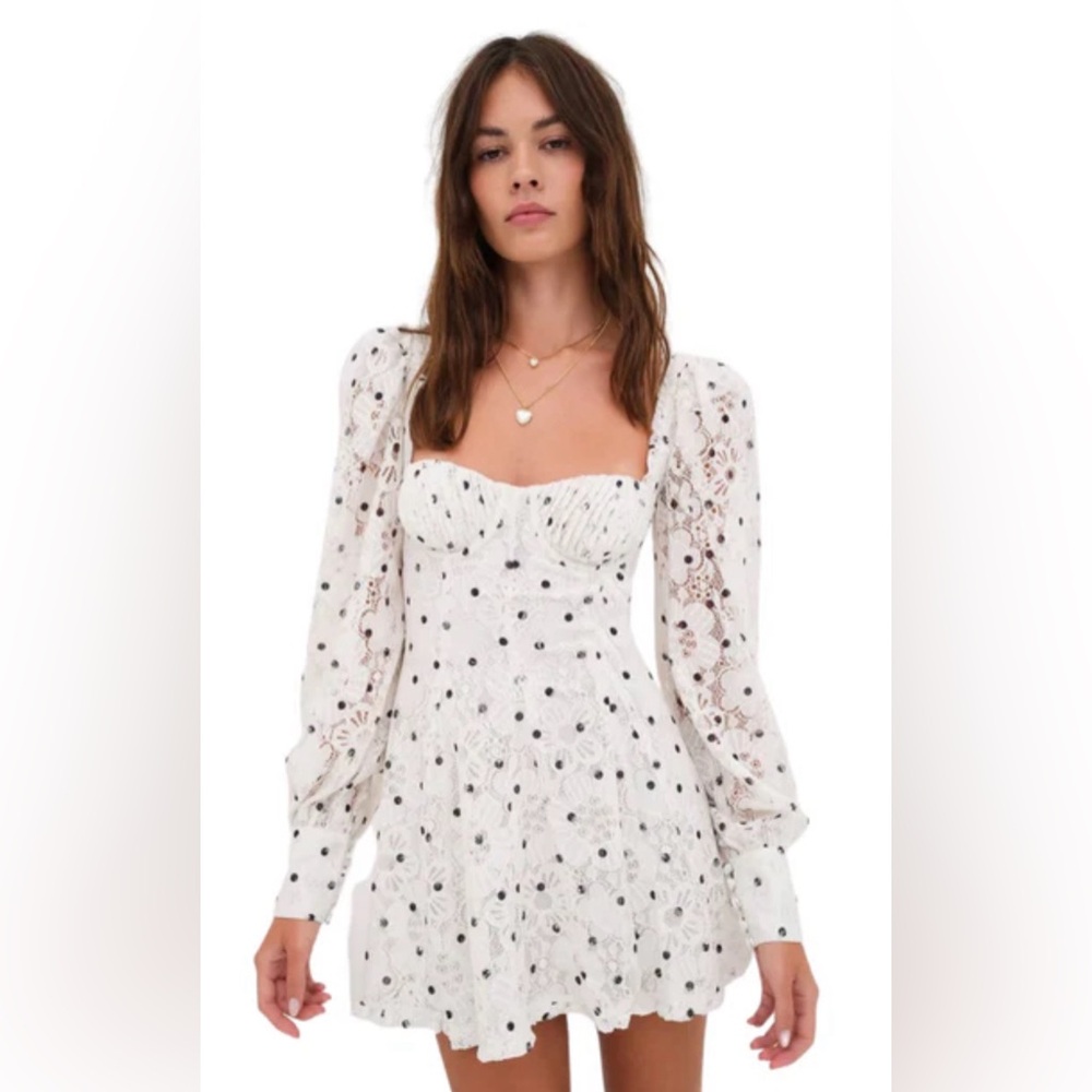 For Love and Lemons Donna Long Sleeve Dress | Size:M